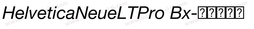 HelveticaNeueLTPro Bx字体转换